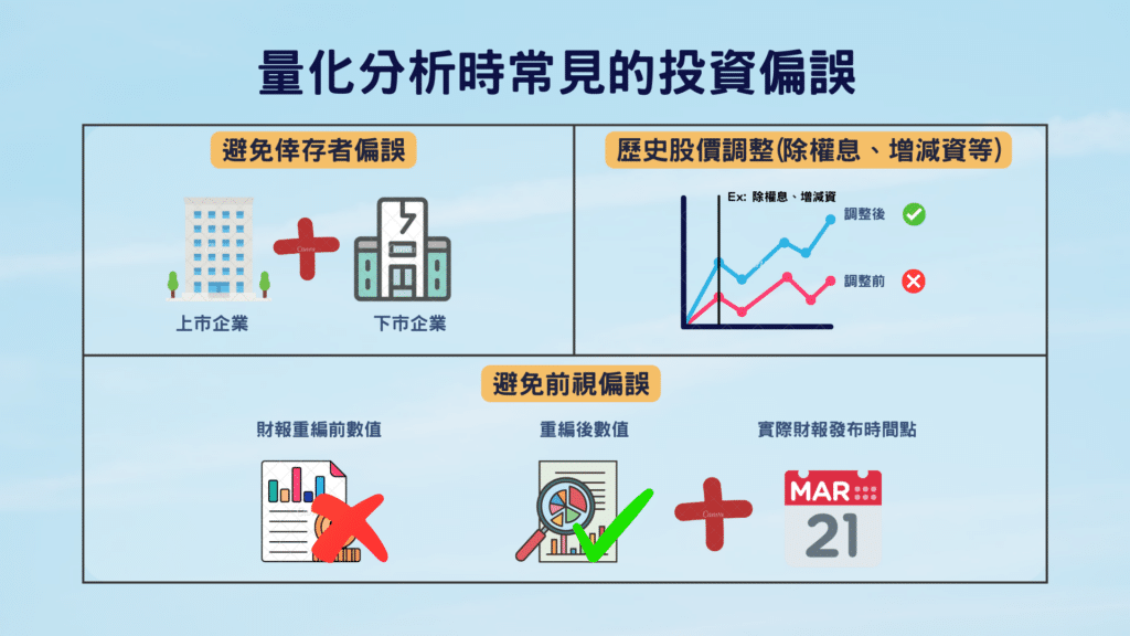 投資資料：量化分析常見的投資偏誤