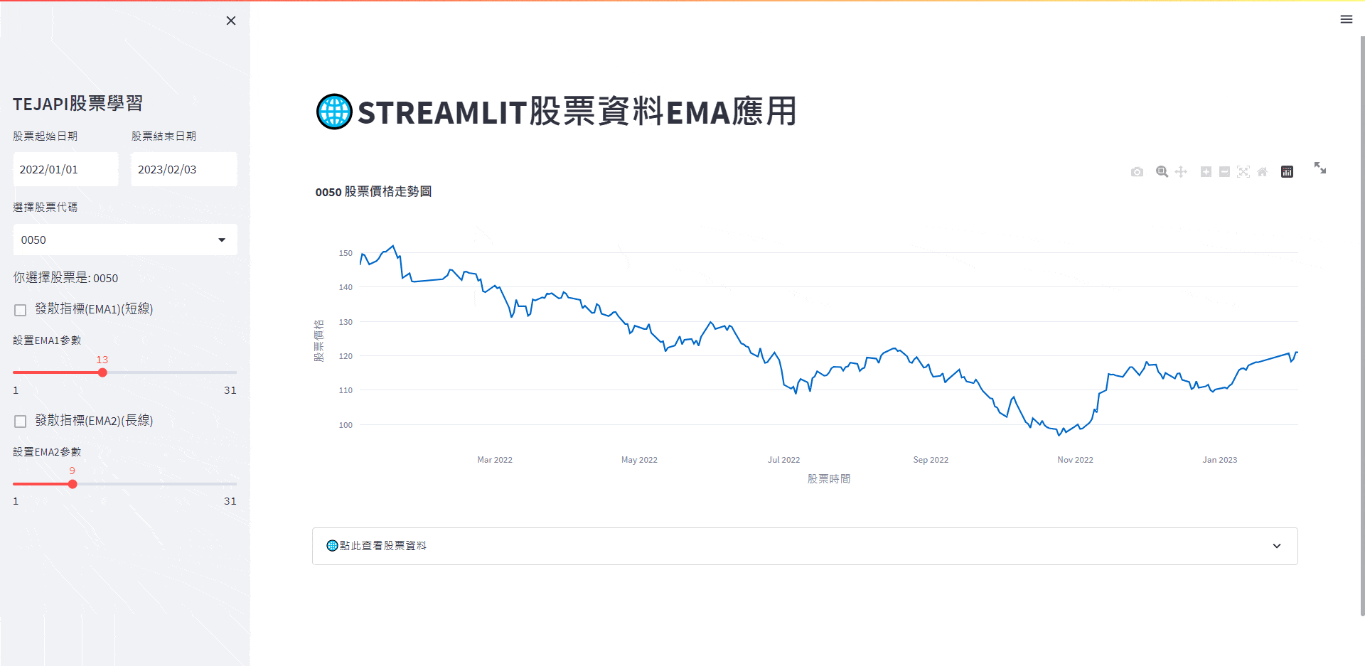 下拉式選項範例