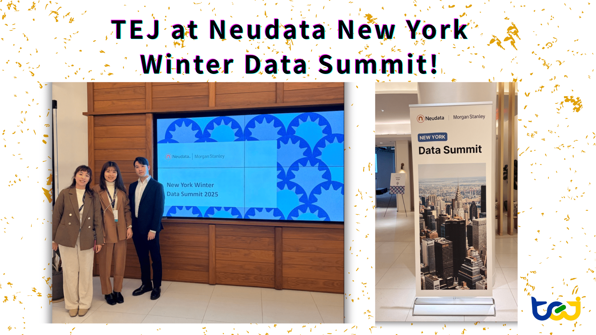 前進紐約! TEJ 參與 2025 年 Neudata 紐約資料高峰會!