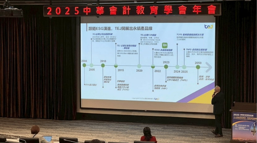 TEJ Presents the Latest Developments in Geographic Data Applications for Corporate Risk Analysis at the 2025 NTU Accounting Annual Conference! 