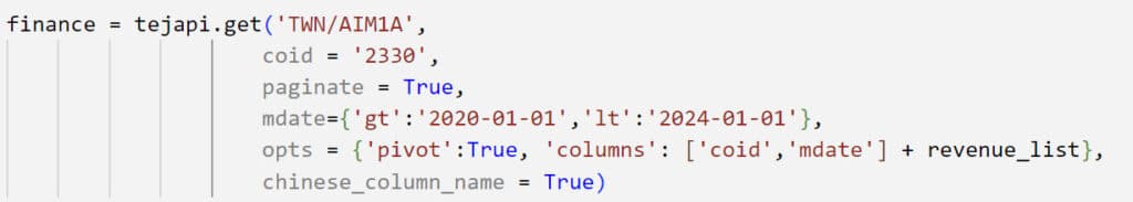 股票api財務資料列表整理